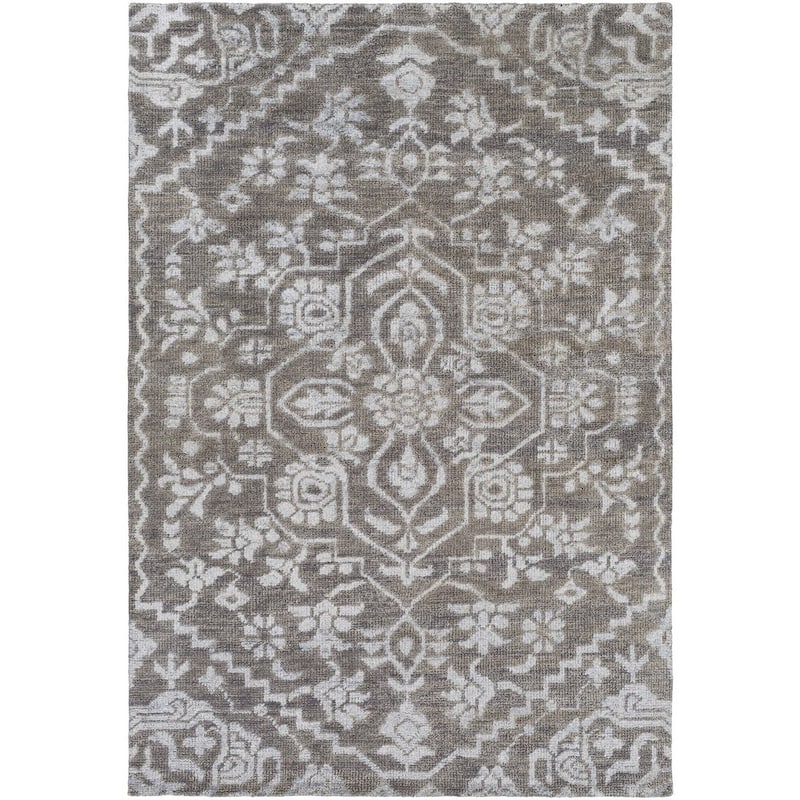 Hand-Knotted Brunoy Wool/Viscose Area Rug (2' x 3')