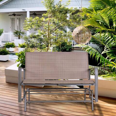Wrought Iron Outdoor Benches Online At Our Best Patio Glider Bench Outdoor 2 Person Swing Loveseat Rocking Seating Rocker Lounge Chair