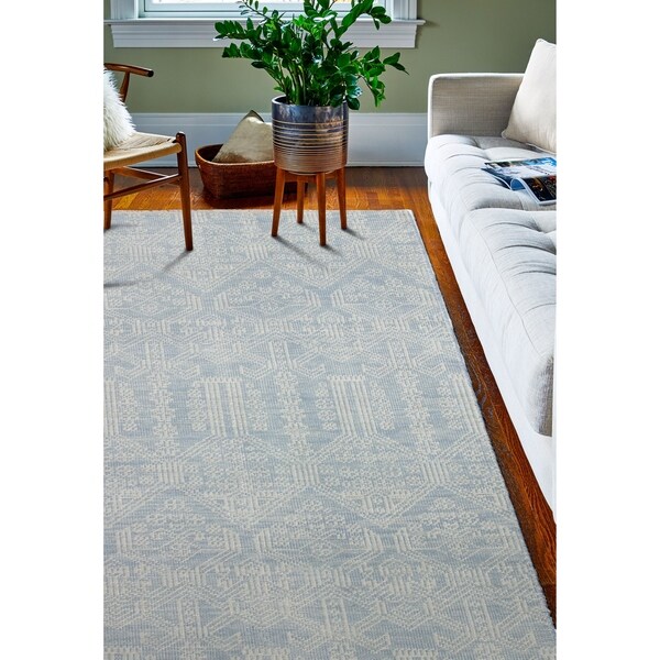 Babylon Blue Hand Knotted Transitional Area. Opens flyout.