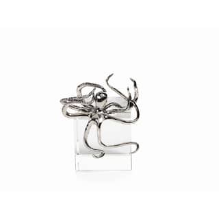 Decorative Octopus Figurine, Silver
