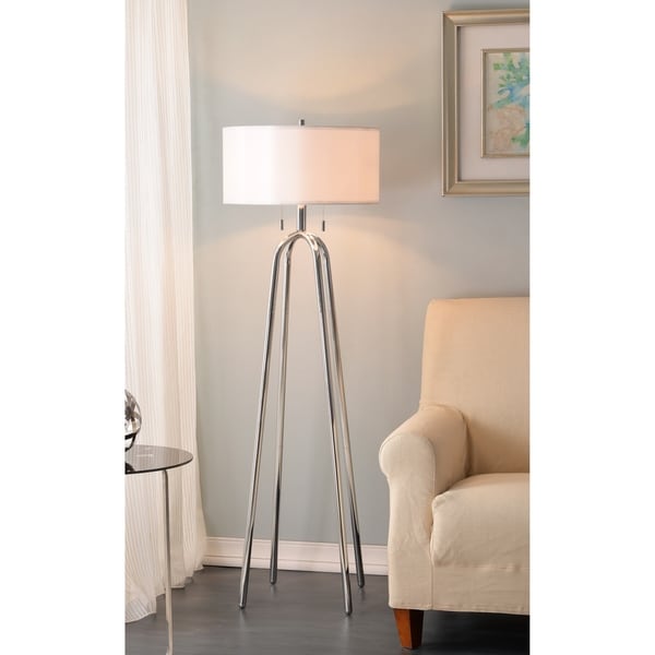 Design Craft Arbour 61.5" Floor Lamp - Chrome