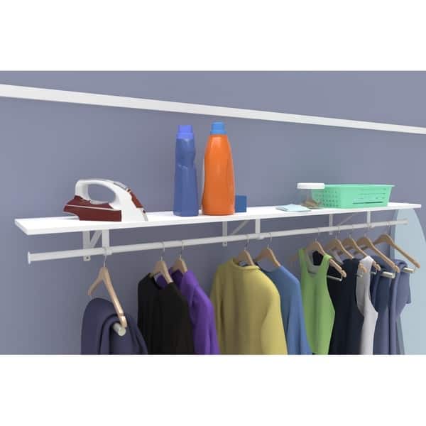 Closetmaid Wood Shelf Kit With Hang Rod Free Shipping Closetmaid Wood Shelf Kit With Hang Rod Free Shipping