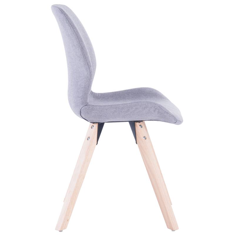 Porthos Home Modern Dining Chair with Rubberwood Dowel Legs, Set of 2 - N/A