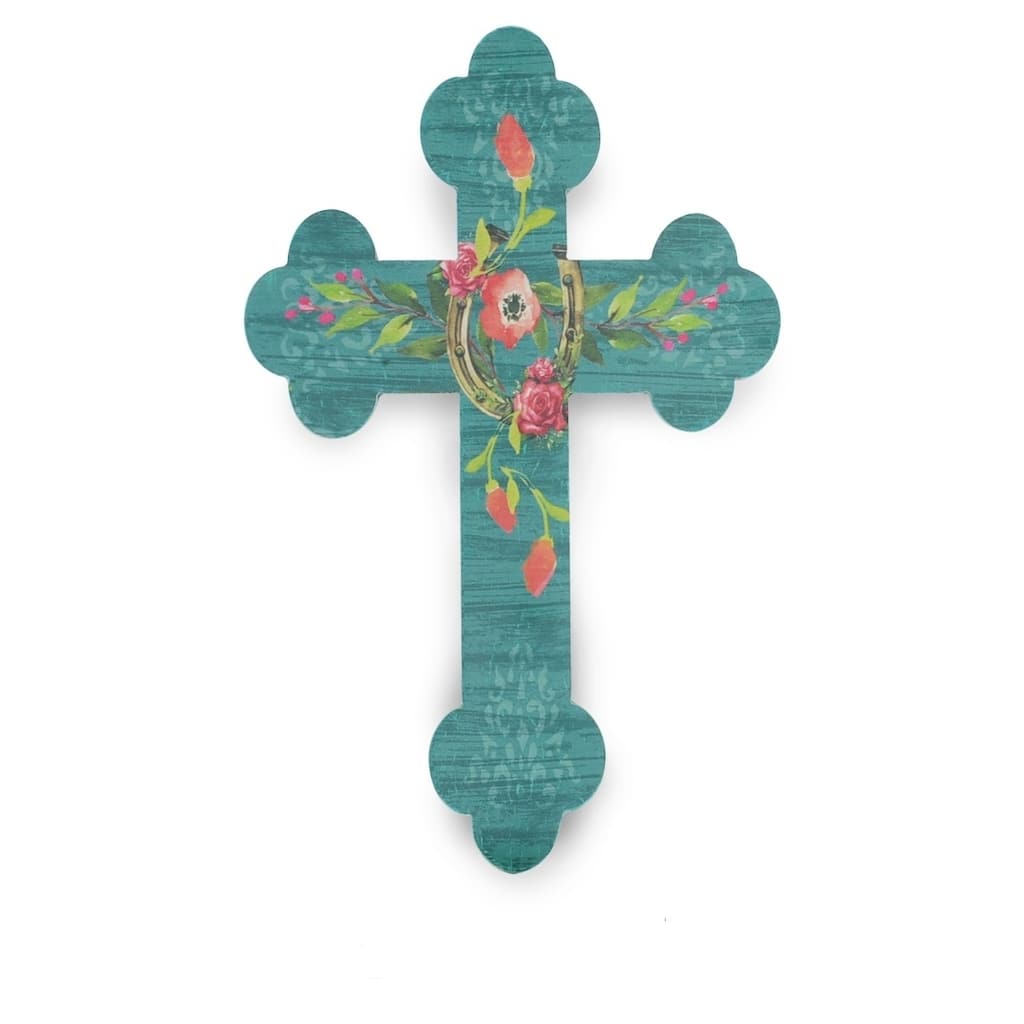 Printed Horseshoe Cross,19x12