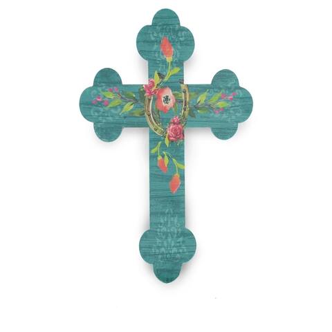 Printed Horseshoe Cross,19x12