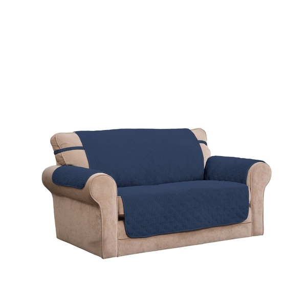 COBALT RECLINER COVER-ALSO COMES IN SOFA COUCH LOVESEAT CHAIR FUTON SLIPCOVERS