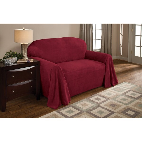 Innovative Textile Solutions Solid Textured Sofa Throw Innovative Textile Solutions Solid Textured Sofa Throw Slipcover