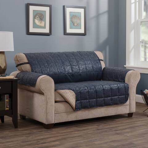 Blue Faux Leather Slipcovers Furniture Covers Find