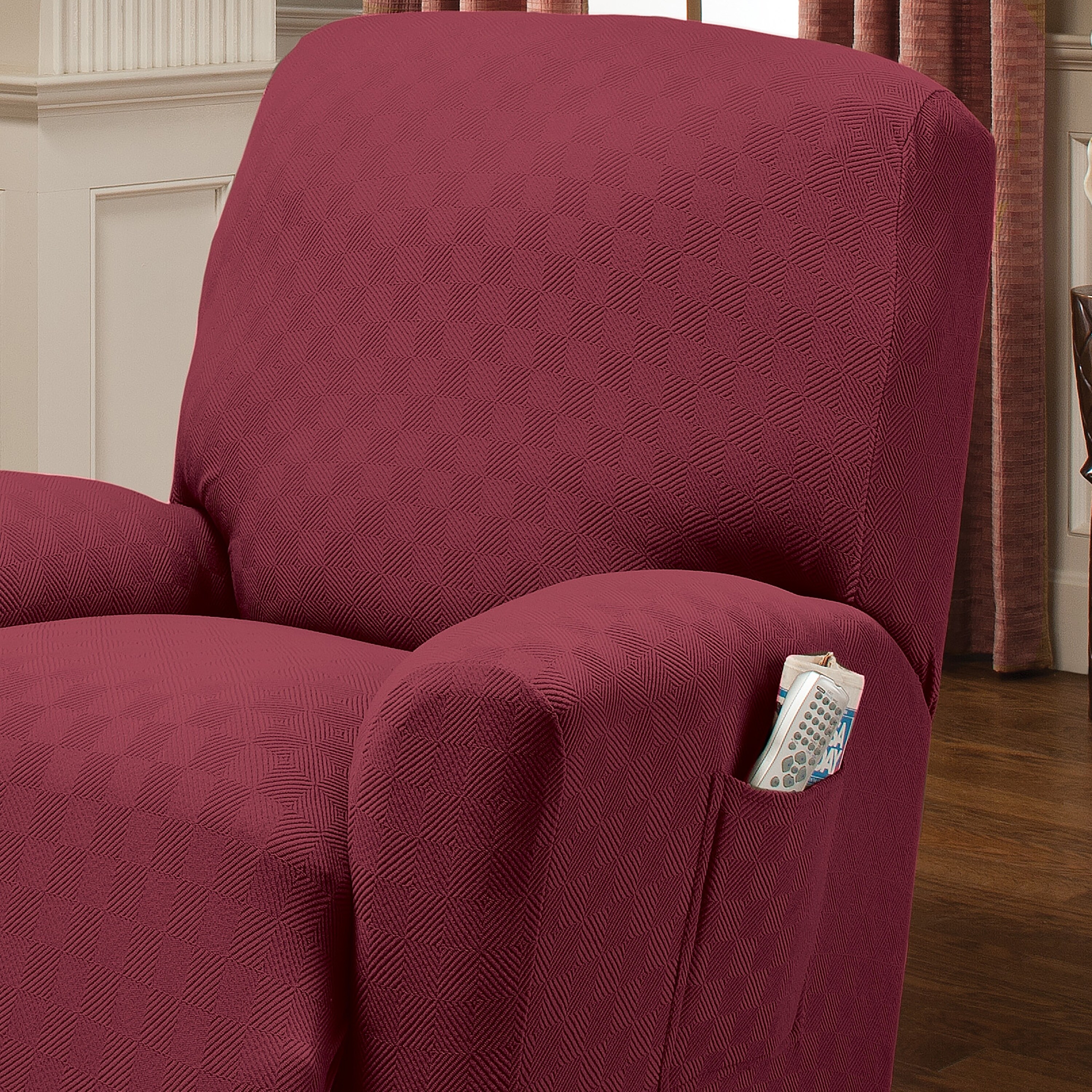 Stretch sensations newport cheap wing chair stretch slipcover