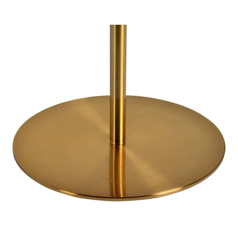 Porch & Den Antonio Satin Brass/Gold Finish Floor Lamp - Satin Brass/Gold