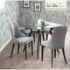 preview thumbnail 7 of 6, Silver Orchid Wilson Upholstered Dining/Accent Chair (Set of 2)