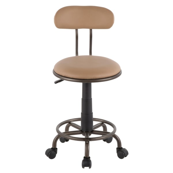 Carbon Loft Florence Task Chair in Metal and Faux Leather