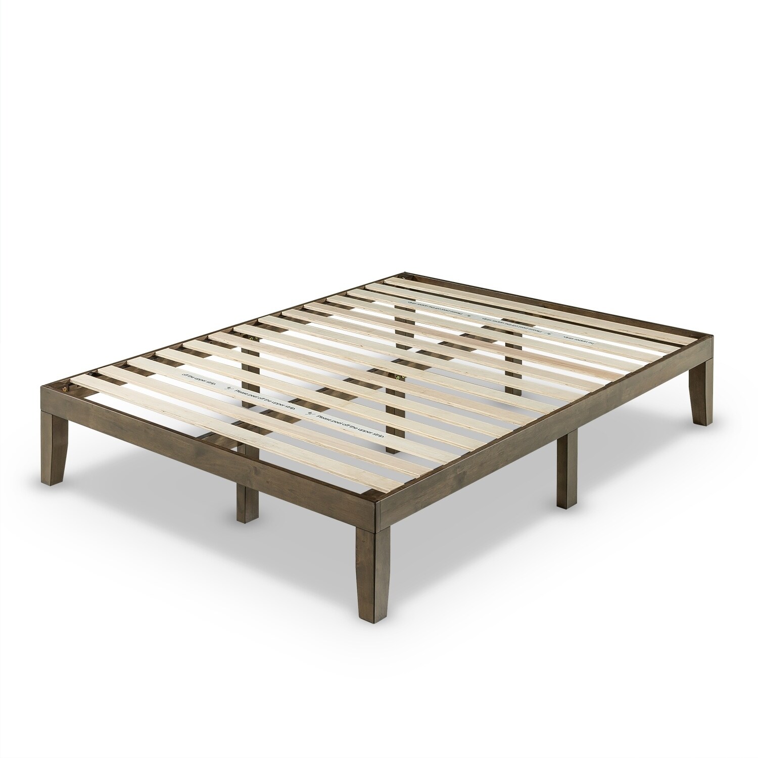 Priage by Zinus 14 Inch Solid Wood Platform Bed