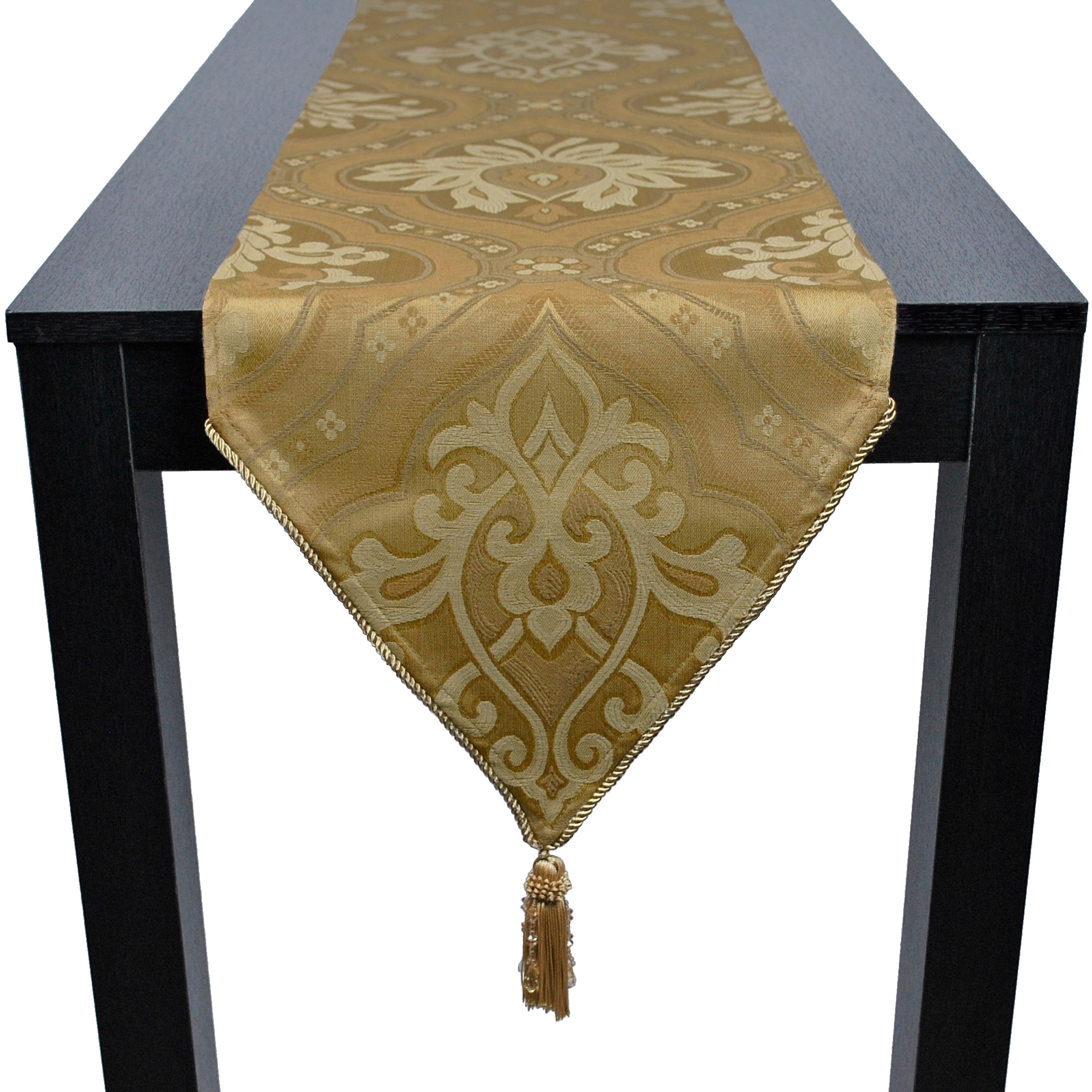 gold table runner