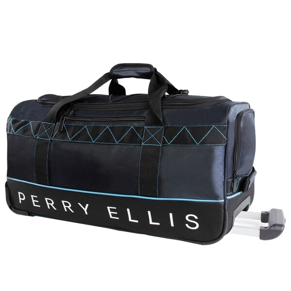 perry ellis rolling duffel bag