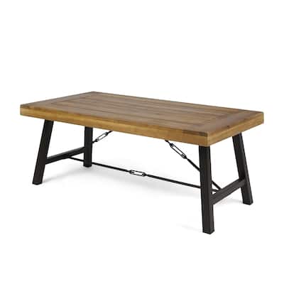 Catriona Outdoor Acacia Wood Coffee Table by Christopher Knight Home