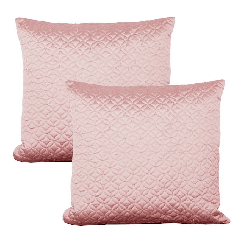 Marquesa Circle Embroidered Silk 2 Piece Pillow Shell Set, NO INSERT