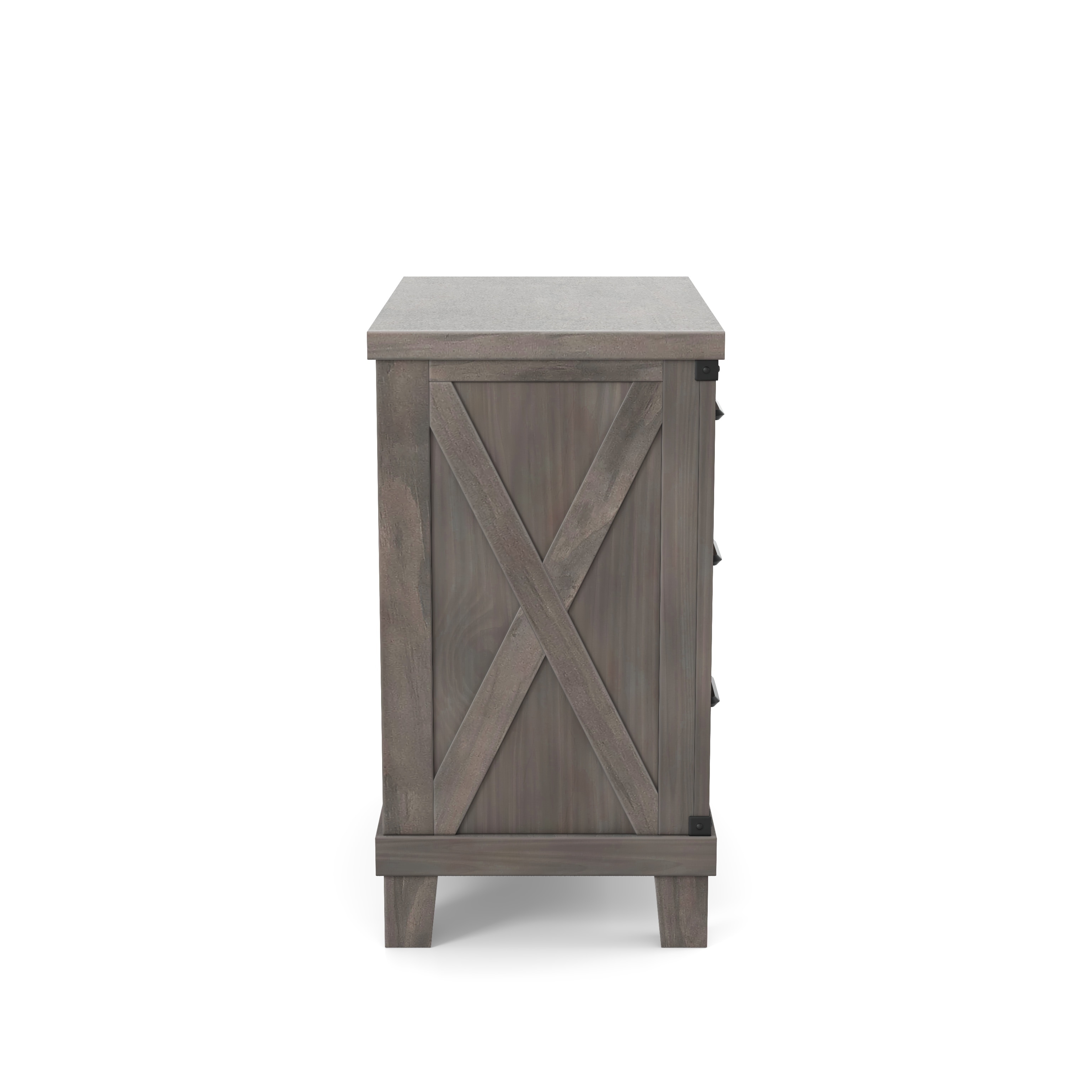 Shop Black Friday Deals On Furniture Of America Sant Rustic Grey Solid Wood Nightstand On Sale Overstock 20762762