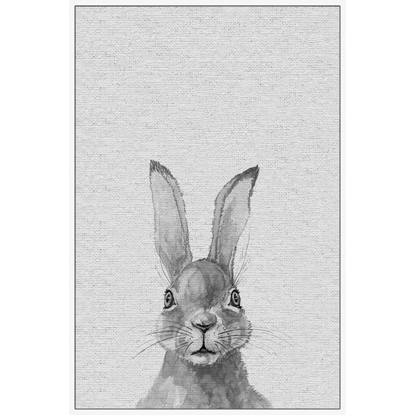 Marmont Hill - Handmade Lapin Gris II Floater Framed Print on Canvas