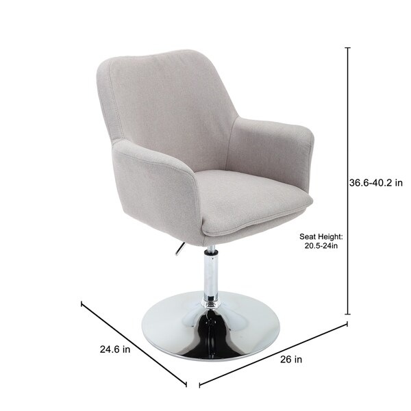 Porthos Home Fabric Pedestal Swivel Office Desk Chair with Padded Arms Bed Bath Beyond 20764273
