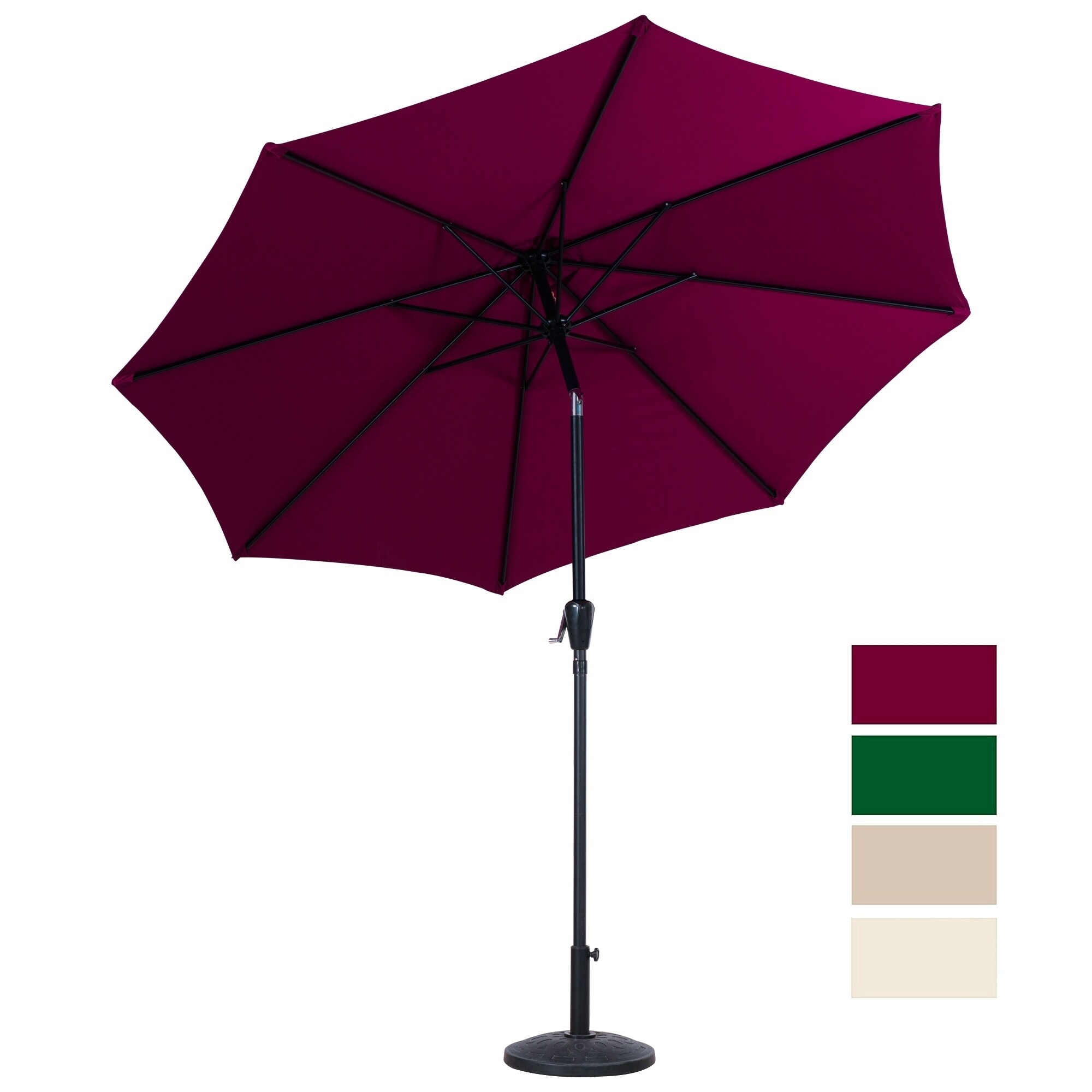 Burgundy Basics Umbrella with Wind Vent Luggage & Bags Umbrellas