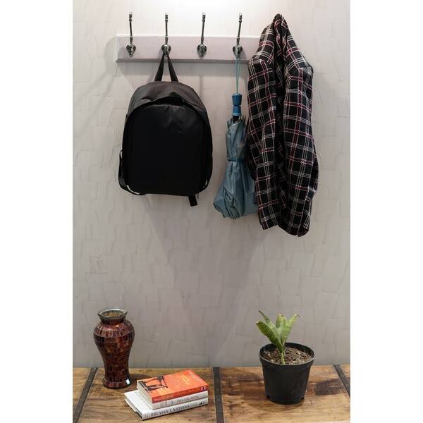 Shop Decoriny Kemmis Hook Rail Coat Rack With 5 Flared Decorative Hooks 24 Inch Overstock 20767758