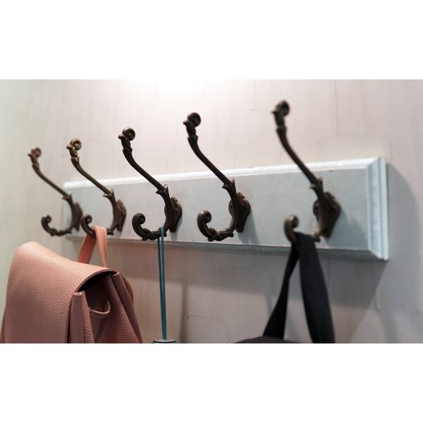 Shop Decoriny Kemmis Hook Rail Coat Rack With 5 Flared Decorative