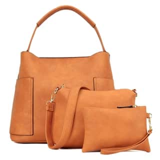 Hobo Bags Online At Our Best By Style Deals Dasein 3 In 1 Fashion Hobo With Matching Organizer Bag And Wristlet