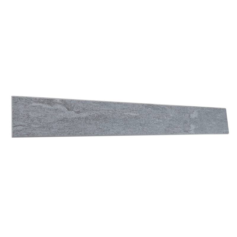 Quartzite Inspired 3x24-inch Bullnose in Global Gray - 3x24