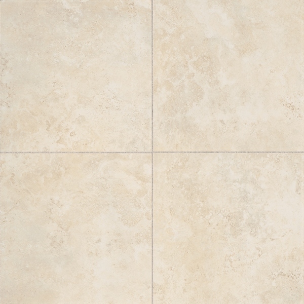 Glazed Porcelain 13x13-inch Stone Look Field Tile in Crema - Overstock ...