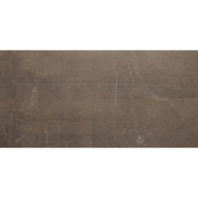 Stained Concrete Effect 12x24-inch Unpolished Floor Tile in Midnight - 12x24