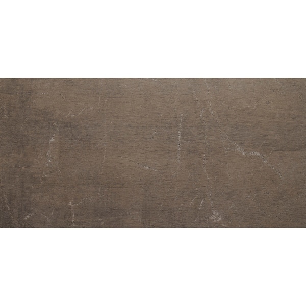 slide 1 of 4, Stained Concrete Effect 12x24-inch Unpolished Floor Tile in Midnight - 12x24