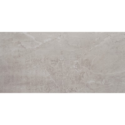 Stained Concrete Effect 12x24-inch Unpolished Floor Tile in Haze - 12x24