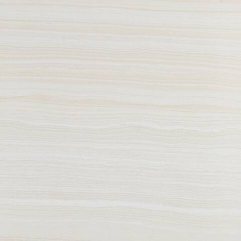 Contemporary Wood & Fabric Visual 18x18-inch Porcelain Field Tile in Bianco - 18x18