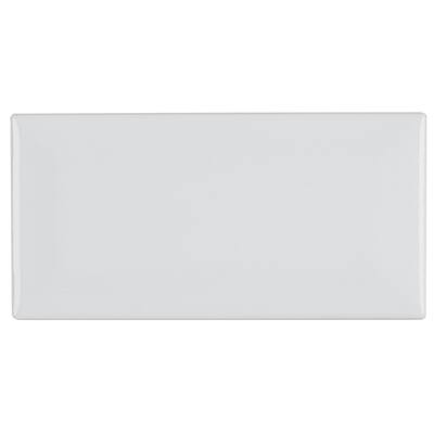 Classic Ceramic 3x6-inch Bevel Wall Tile in Arctic White - 3x6