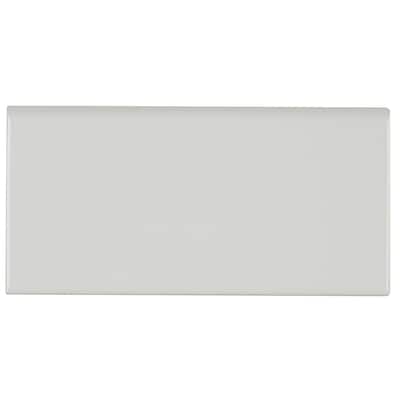 Classic Ceramic 3x6-inch Bullnose 6-inch side in Arctic White - 3x6