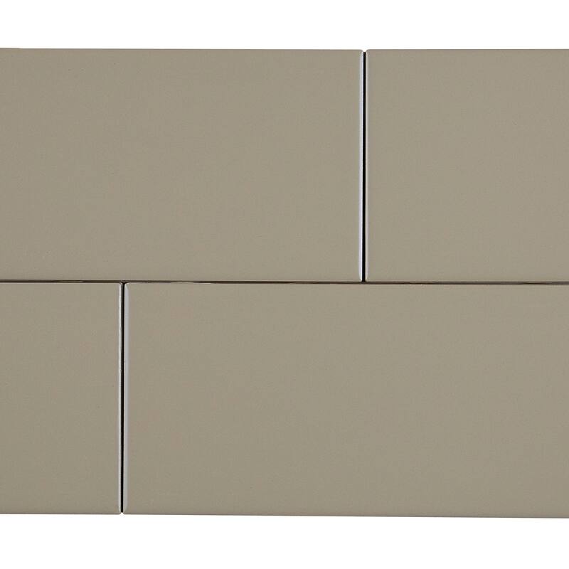 Sophisticated 4x8-inch Glazed Ceramic Field Tile in Matte Architectural Gray - 4x8