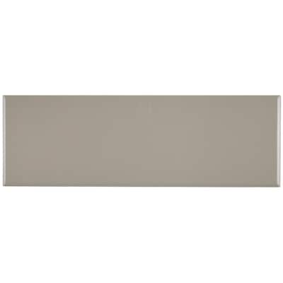 Sophisticated 4x12-inch Glazed Ceramic Field Tile in Architectural Gray - 4x12