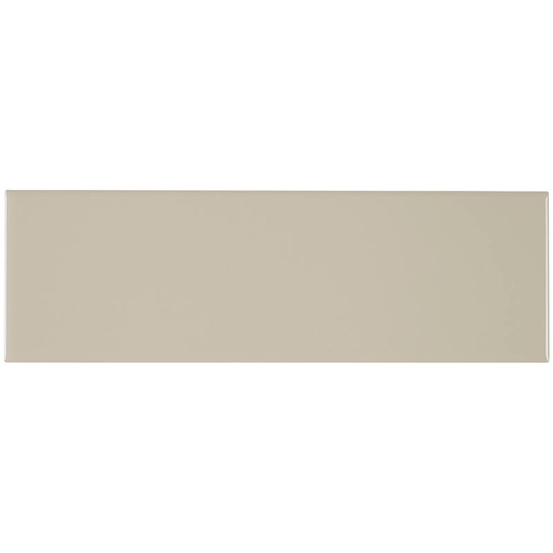 Sophisticated 4x12-inch Glazed Ceramic Field Tile in Urban Putty - 4x12