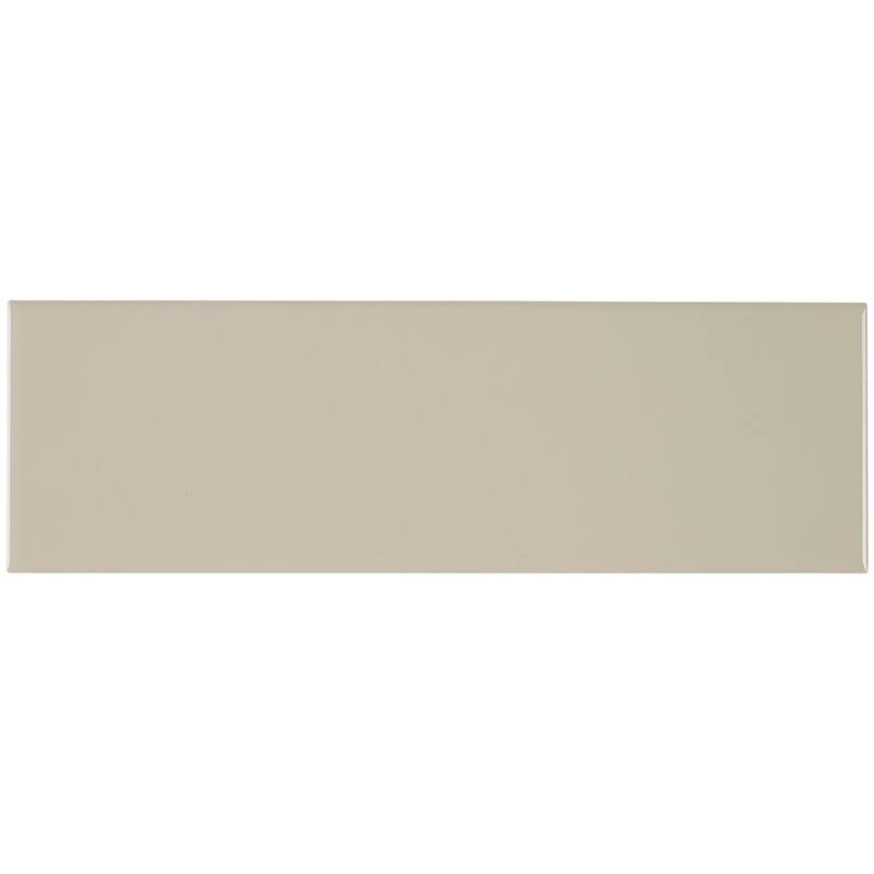 Sophisticated 4x12-inch Glazed Ceramic Field Tile in Urban Putty - 4x12