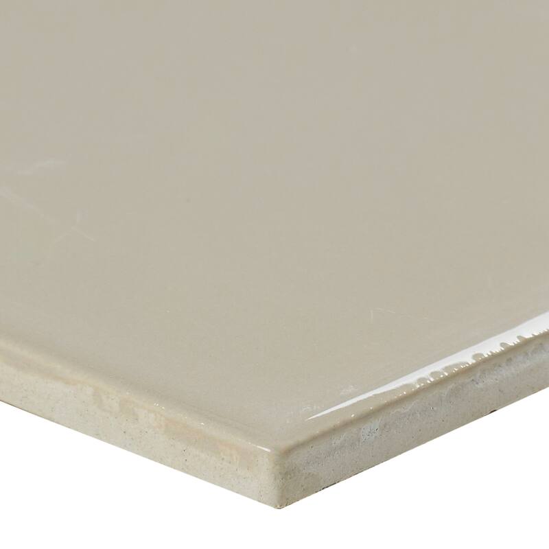 Sophisticated 4x12-inch Glazed Ceramic Field Tile in Urban Putty - 4x12