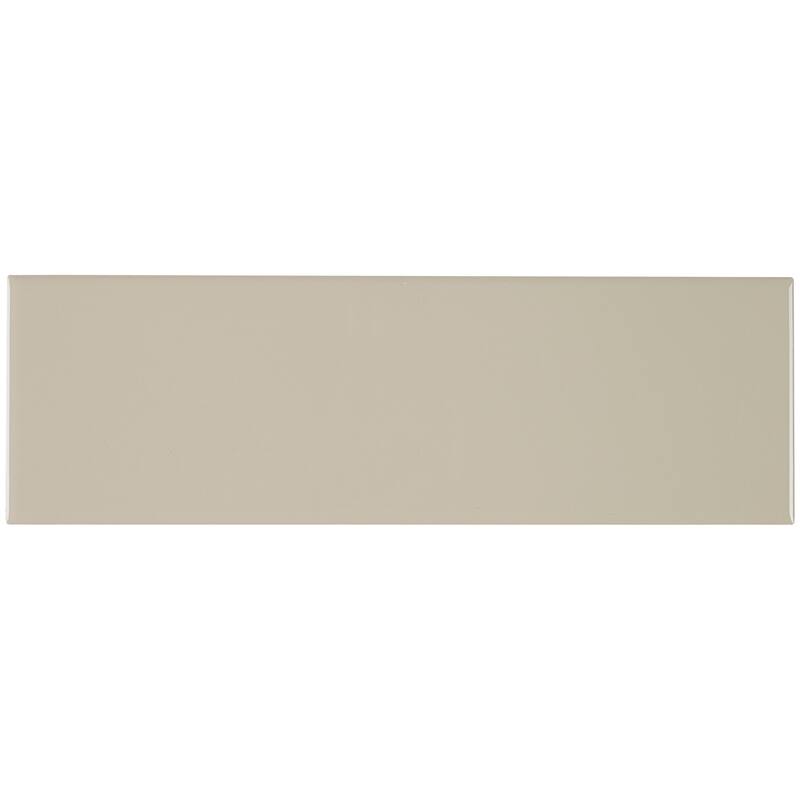 Sophisticated 4x12-inch Glazed Ceramic Field Tile in Urban Putty - 4x12