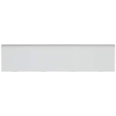 Sophisticated 2x8-inch Glazed Ceramic Bullnose in Arctic White - 2x8