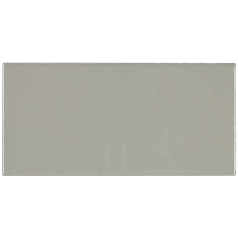 Sophisticated 4x8-inch Glazed Ceramic Field Tile in Architectural Gray - 4x8