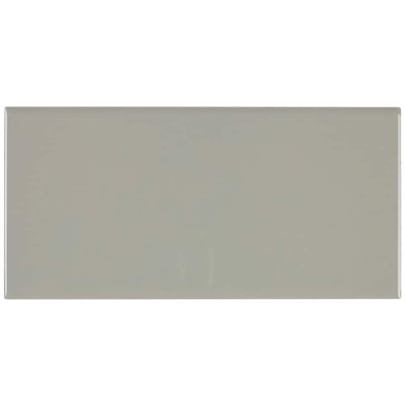 Sophisticated 4x8-inch Glazed Ceramic Field Tile in Architectural Gray - 4x8