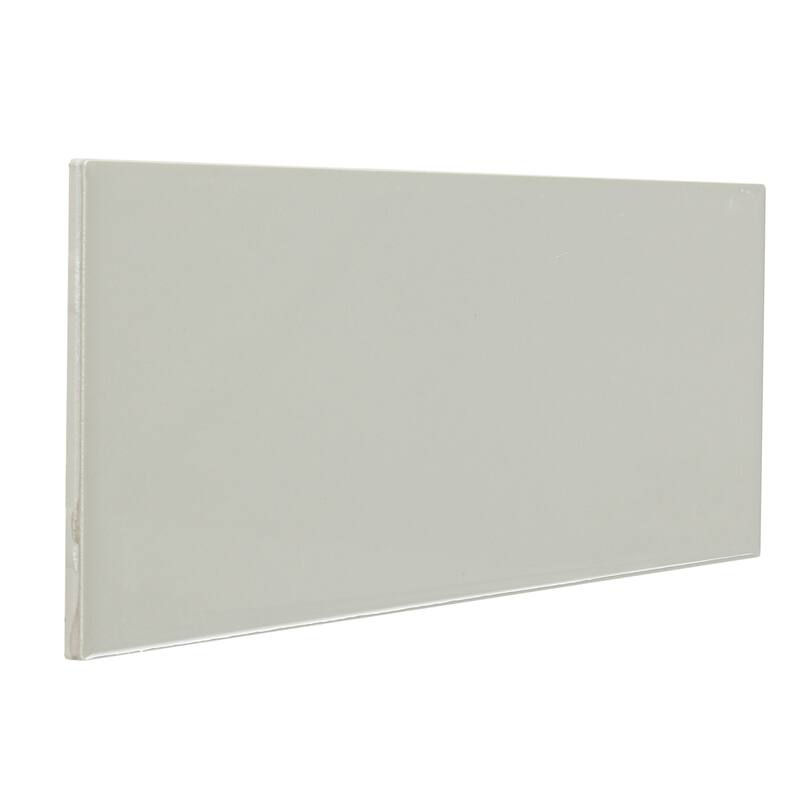 Sophisticated 4x8-inch Glazed Ceramic Field Tile in Architectural Gray - 4x8