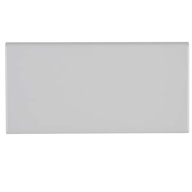 Sophisticated 4x8-inch Glazed Ceramic Bullnose in Arctic White - 4x8