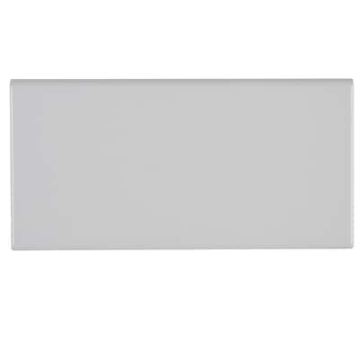 Sophisticated 4x8-inch Glazed Ceramic Bullnose in Arctic White - 4x8