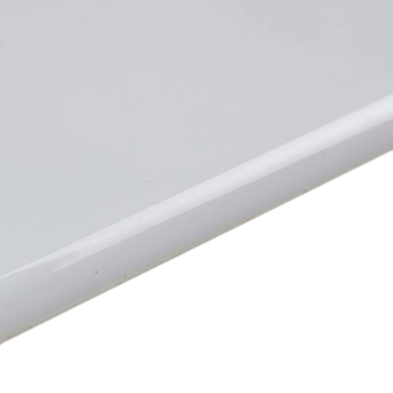 Sophisticated 4x8-inch Glazed Ceramic Bullnose in Arctic White - 4x8