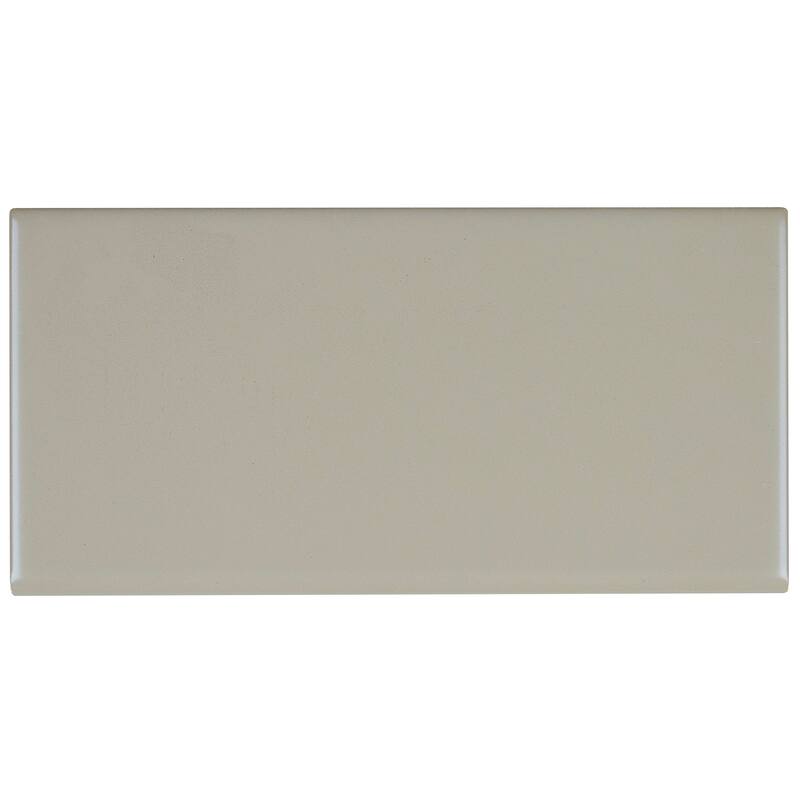 Sophisticated 4x8-inch Glazed Ceramic Bullnose in Matte Architectural Gray - 4x8